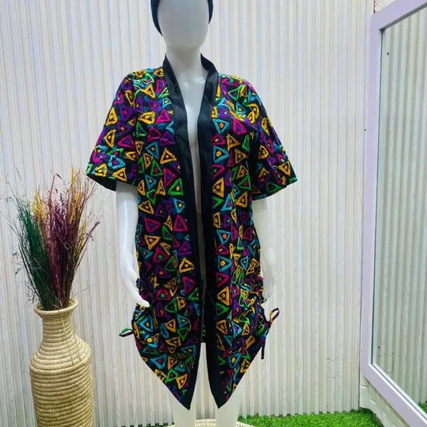 Drawstring Exotic Ankara Dress