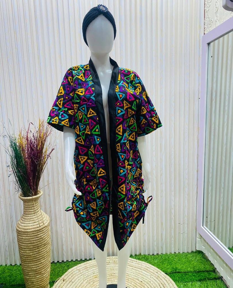 Drawstring Exotic Ankara Dress