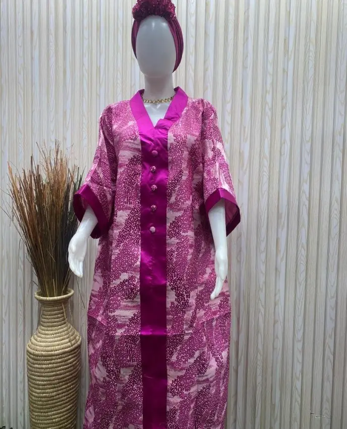 Elegant Pink Damask Dress