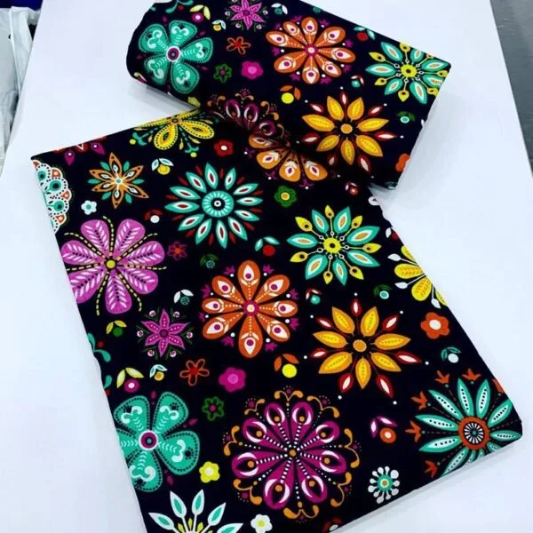 Color-full and bright Ankara flower prints