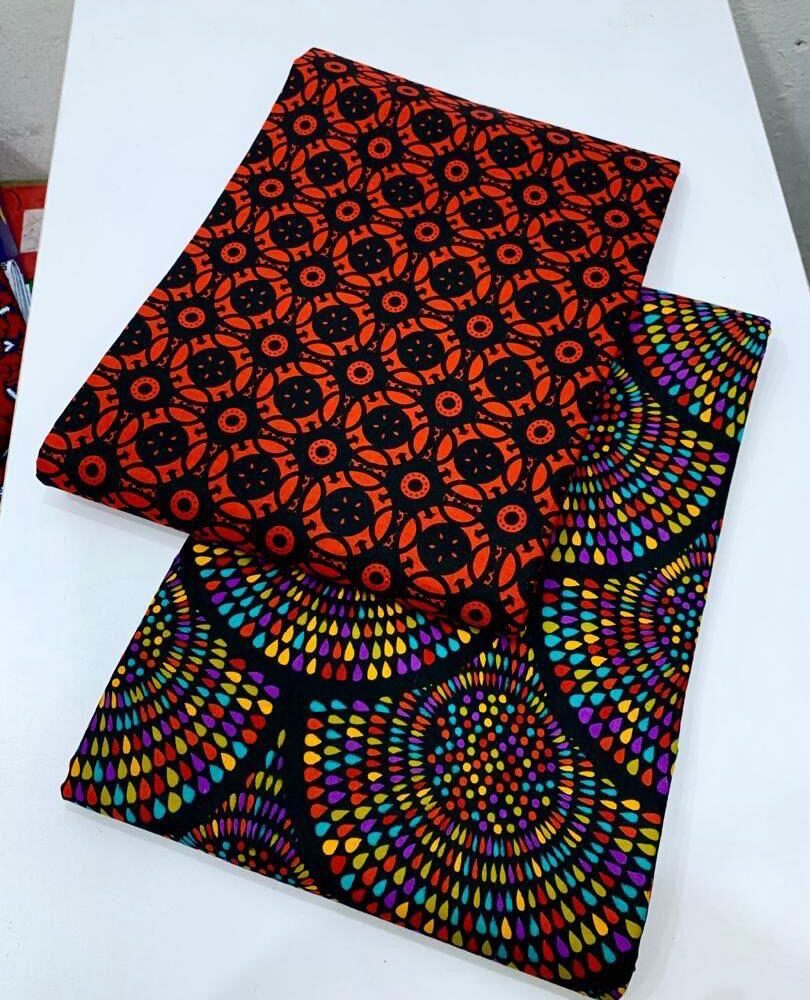 Red/Stylish wax print Ankara
