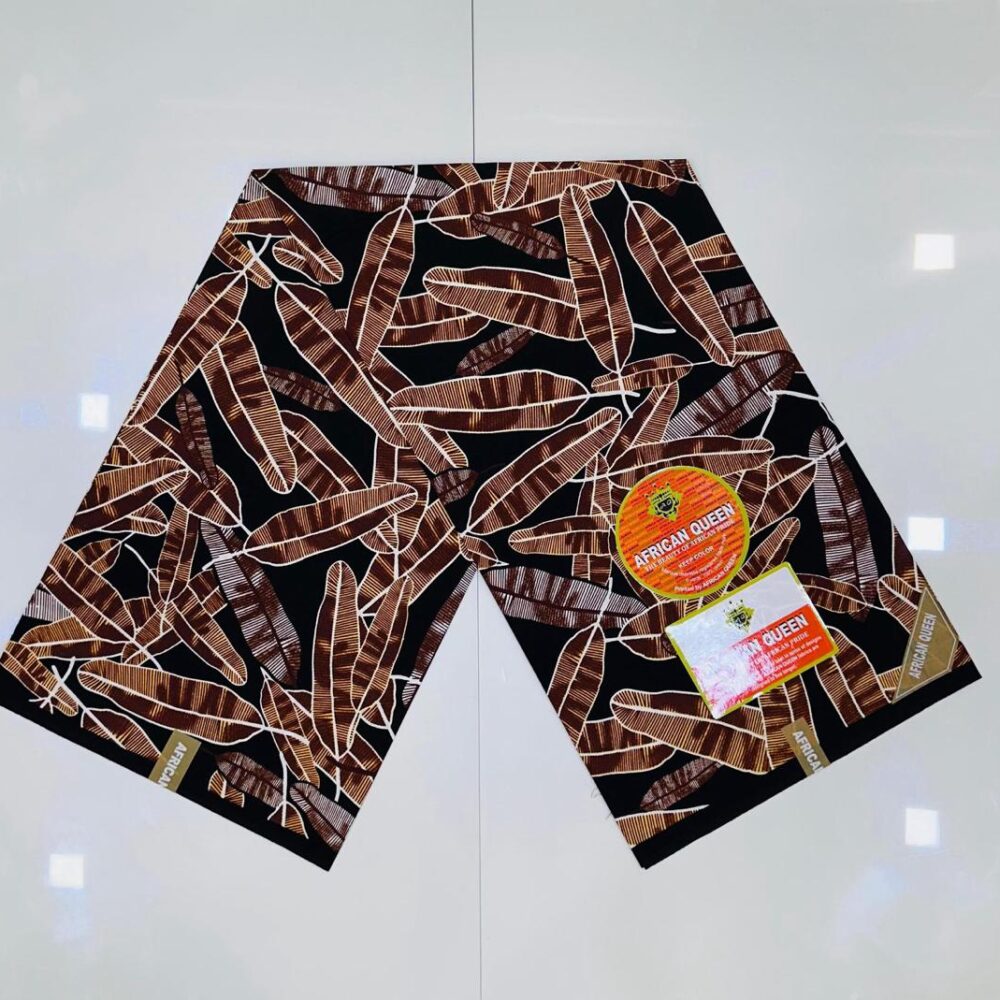 Cool Brown Black Patterned African Queen Ankara