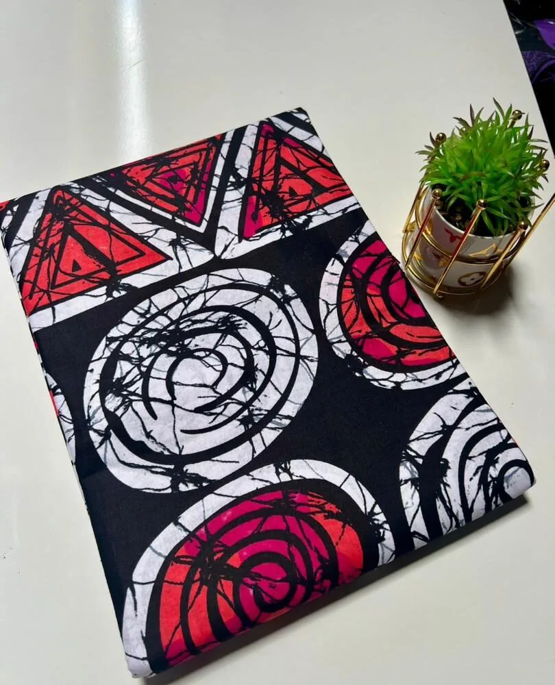 Patterned Ankara Cotton Fabrics (2 other Colours) 2