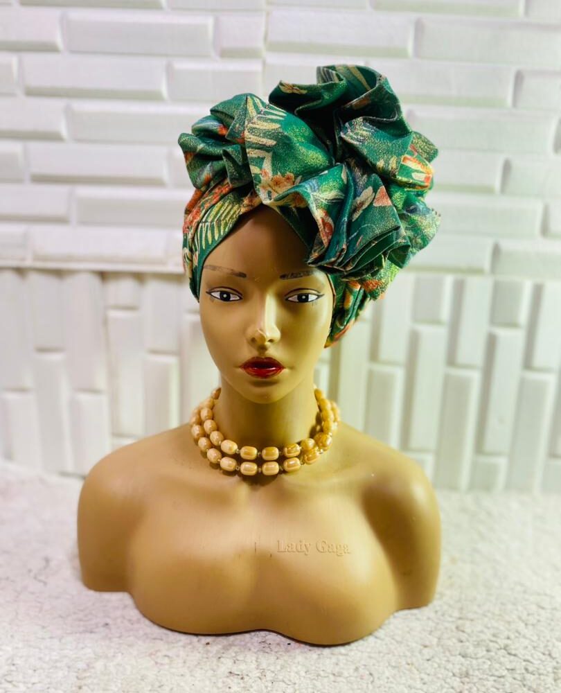 Green Damask Brocade Autogele