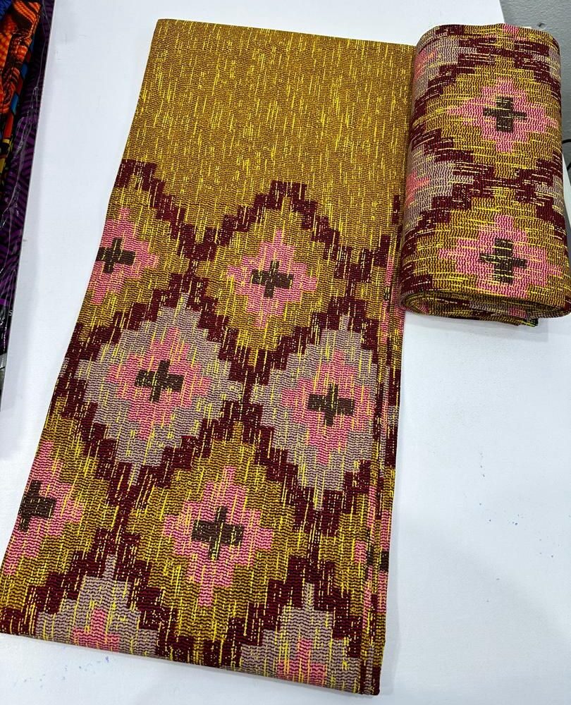 Brown Themed Chigvy Ankara Pure Cotton Fabrics