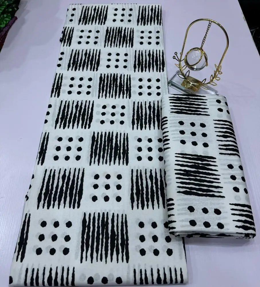 Grayscale Quality Cotton Ankara Wax (2 Prints)