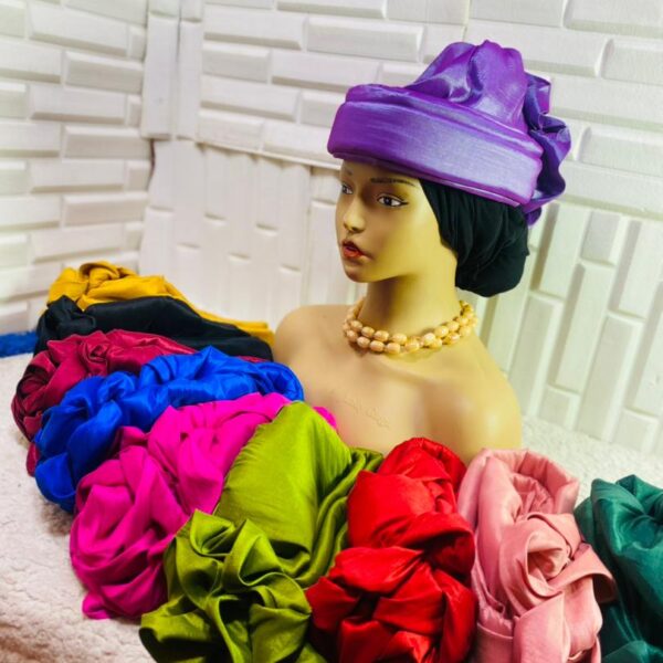 Plain Silk Zara Turban Cap