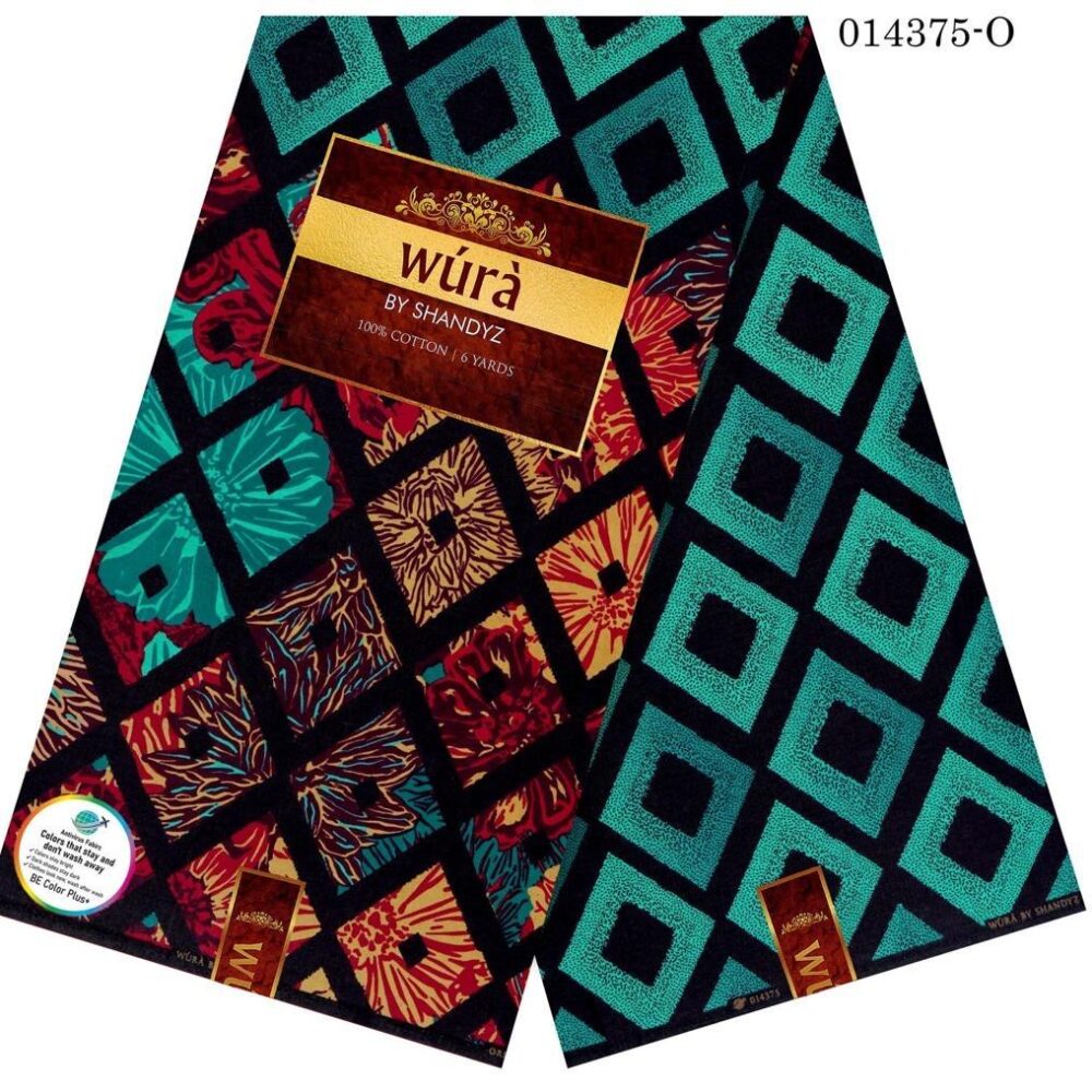 Wura 100% Cotton African Ankara Wax Prints (4 Colors) 4