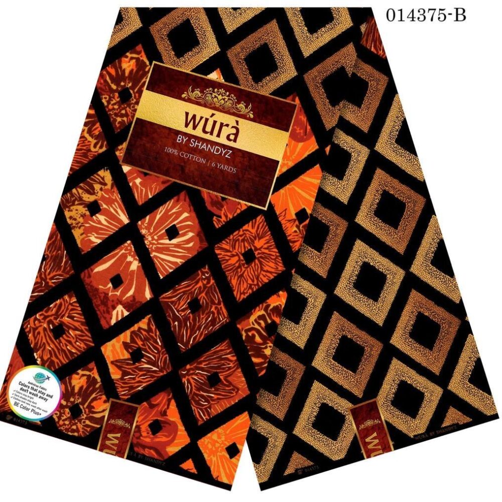 Wura 100% Cotton African Ankara Wax Prints (4 Colors) 3
