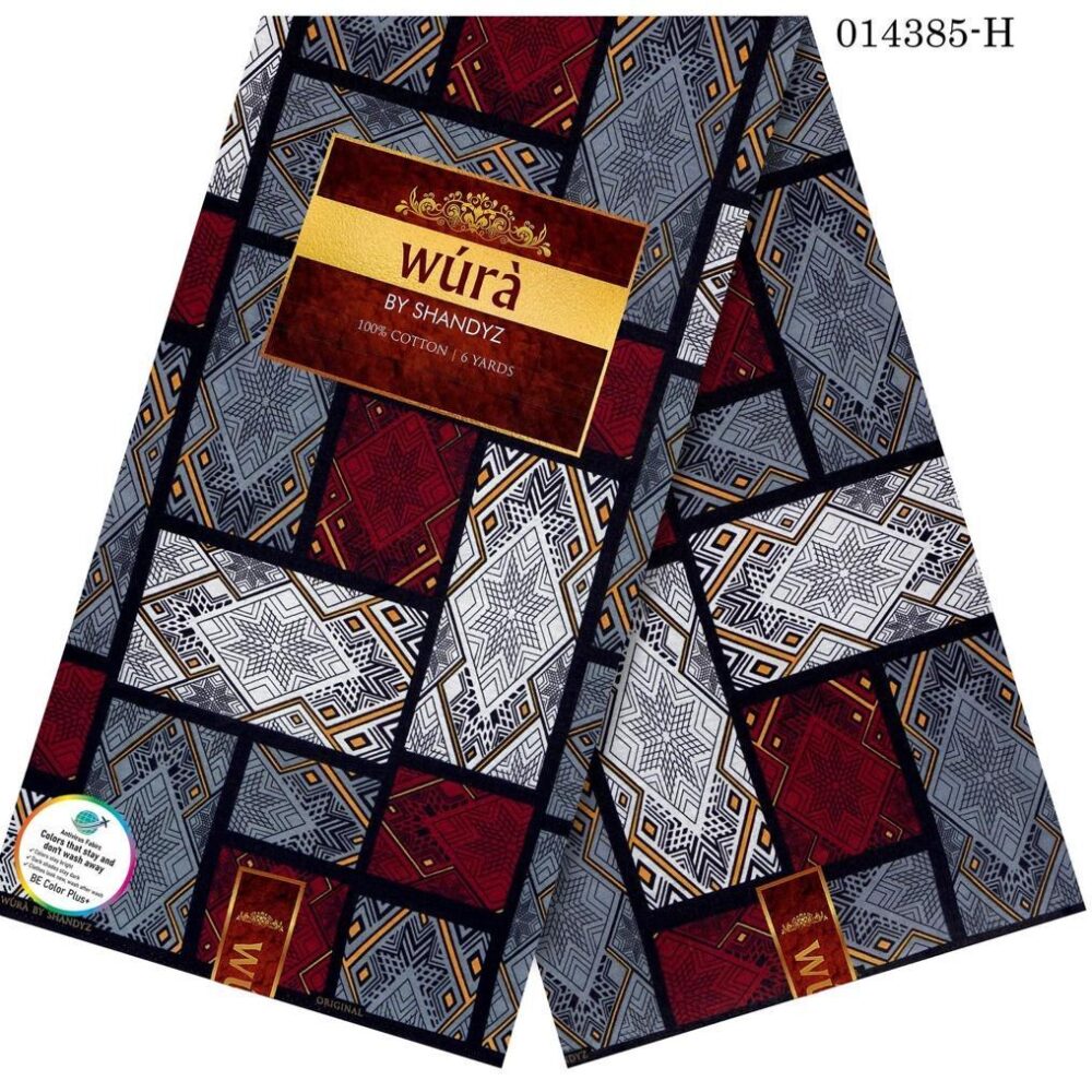 Wura Pure Cotton Ankara Fabrics (4 Different Colors)