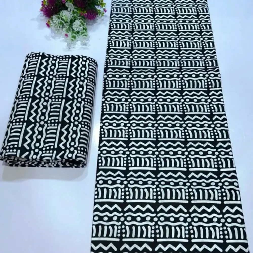 2025 Grayscale Cotton Ankara Fabrics (3 Prints)