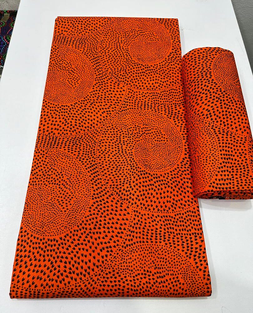 Patterned Plain Pure Wax Ankara Fabrics (5 Solid Colours) 3