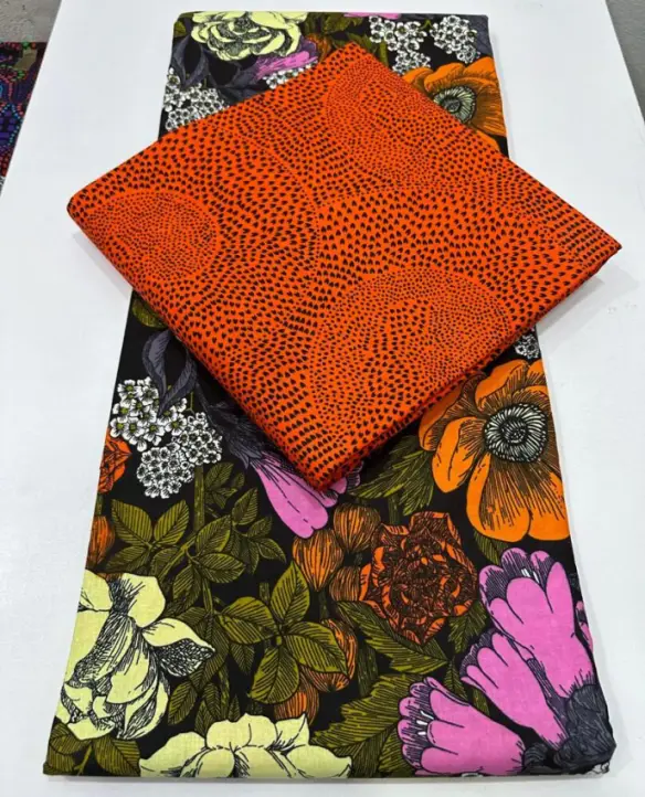 Floral on Plane Mixed Match Ankara Fabrics (5 Super Prints) 3
