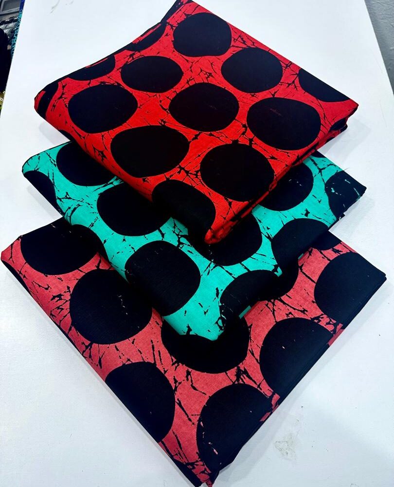 Shape & Circle Design Pure Ankara Wax Fabrics 2