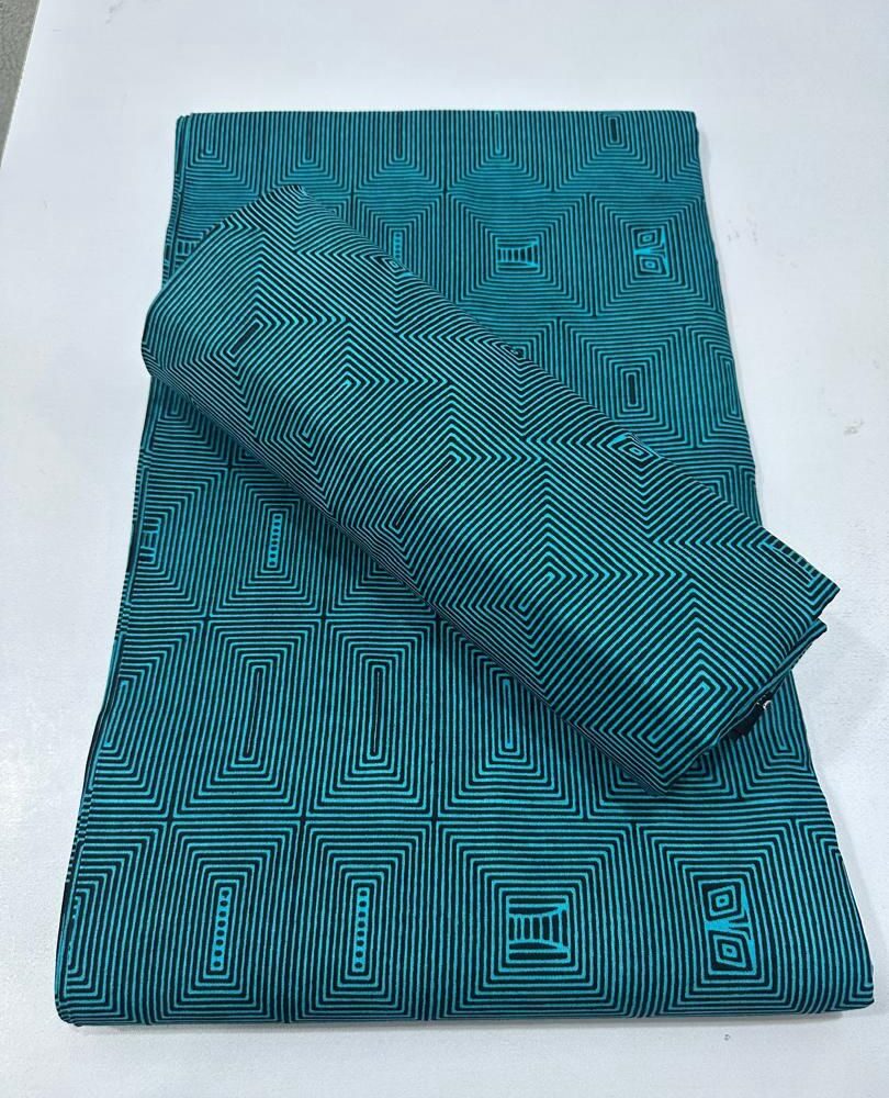 Line Shape Solid Cotton Ankara Fabrics ( 10 Colours) 8