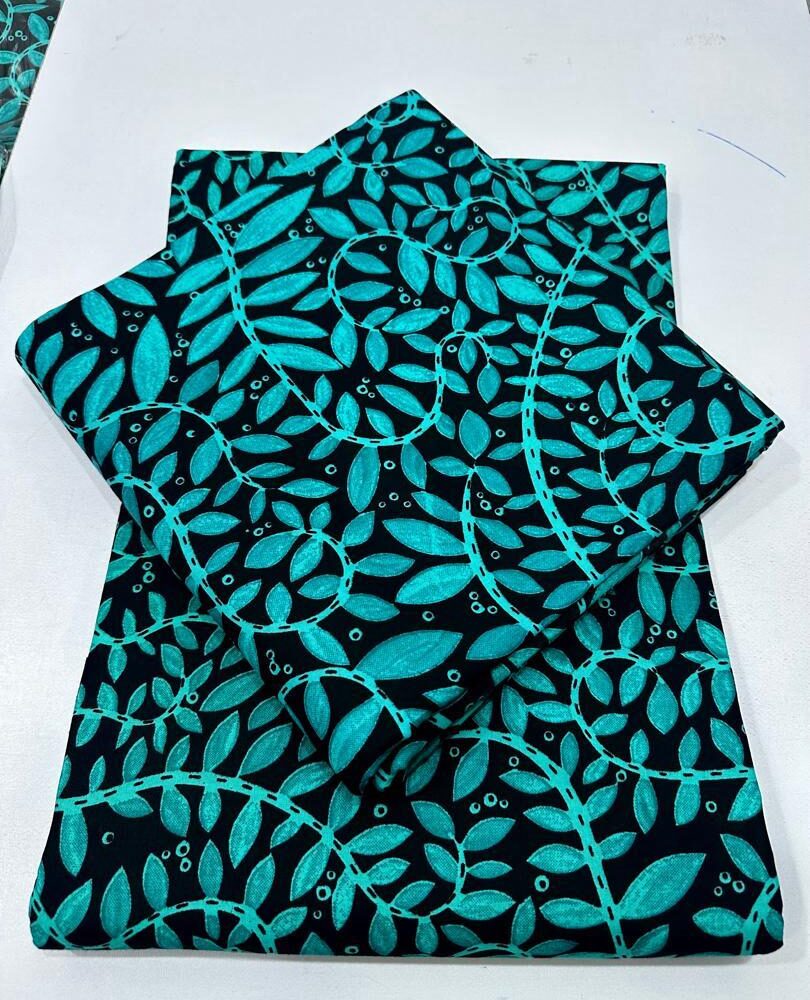 African Leafy Cotton Ankara Fabrics (8 Colours) 4