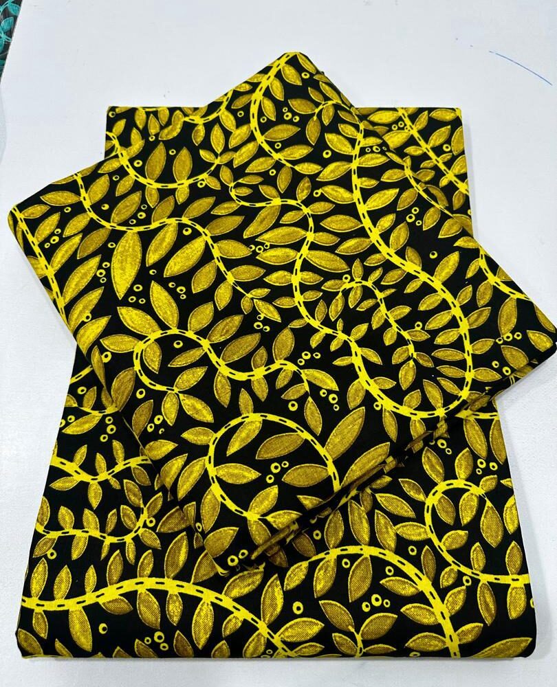 African Leafy Cotton Ankara Fabrics (8 Colours) 7