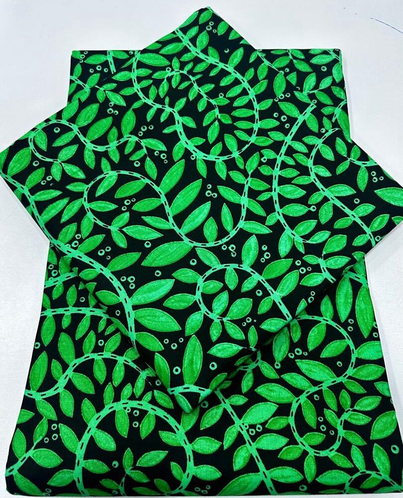 African Leafy Cotton Ankara Fabrics (8 Colours) 6