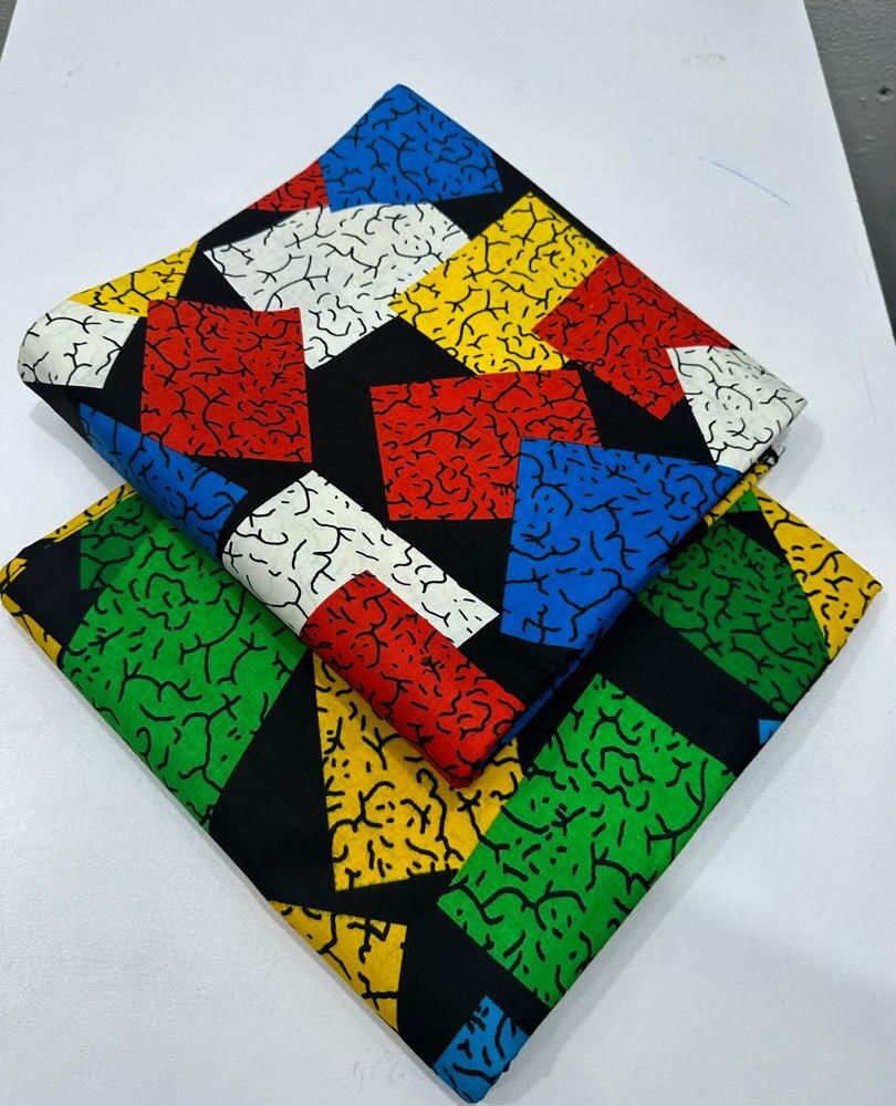 Colour Tile Ankara Pure Cotton Fabrics 2