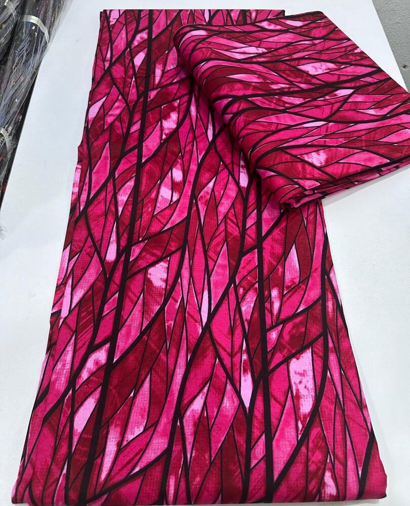 Pink African Ankara Cotton Wax