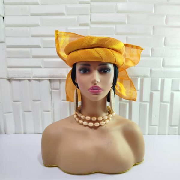 Yellow Aso Oke Autogele