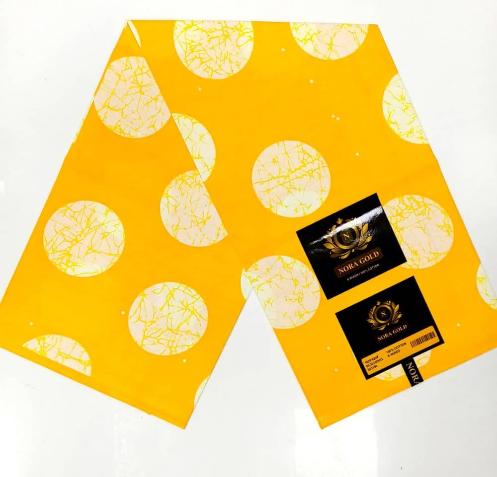 Yellow Nora Gold Ankara Fabrics 3