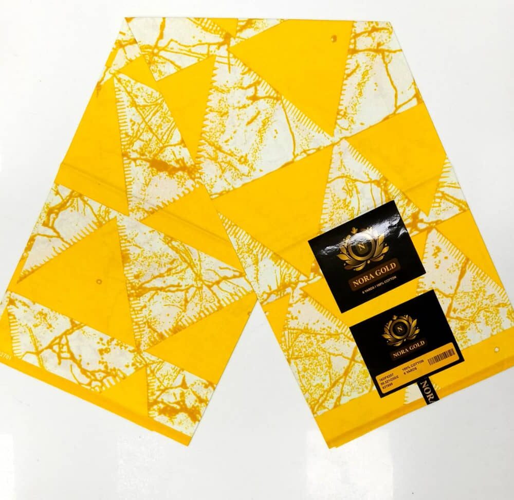 Yellow Nora Gold Ankara Fabrics 2
