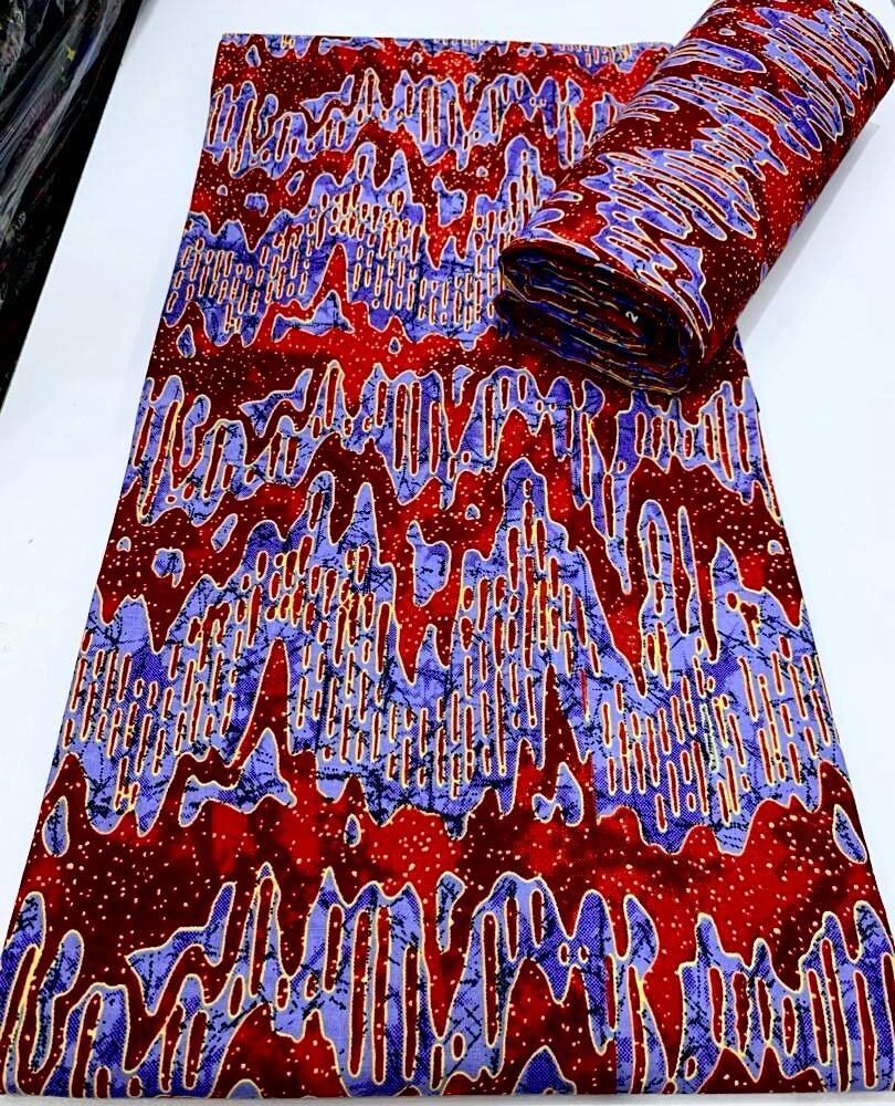 Red Purple African Pro Ankara Wax