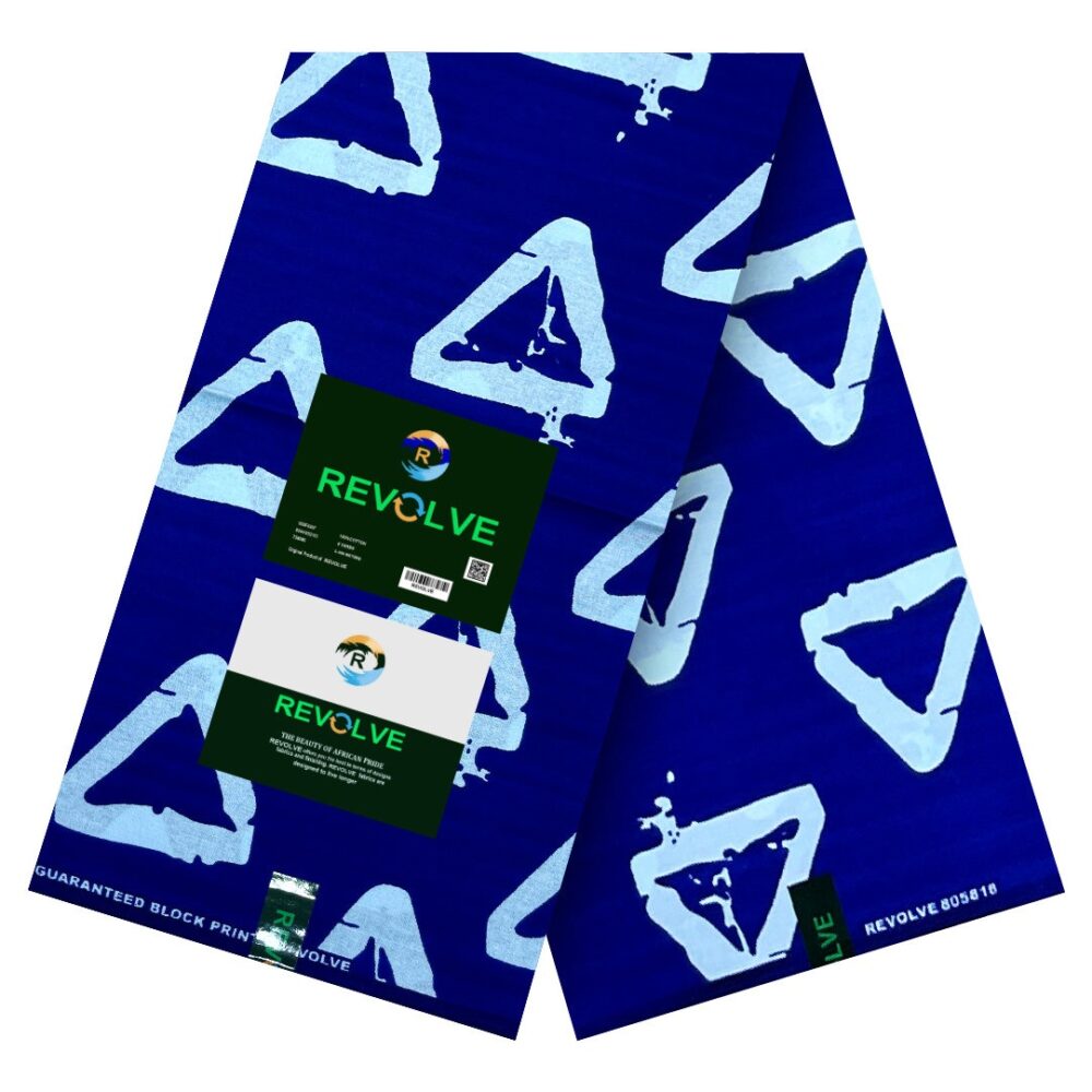 Blue Revolve African Pride Ankara wax
