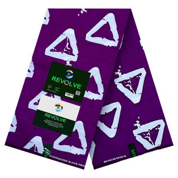 Purple Revolve African Pride Ankara wax
