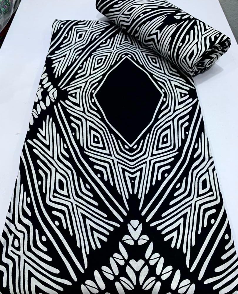 Monochrome Black & White Ankara Design