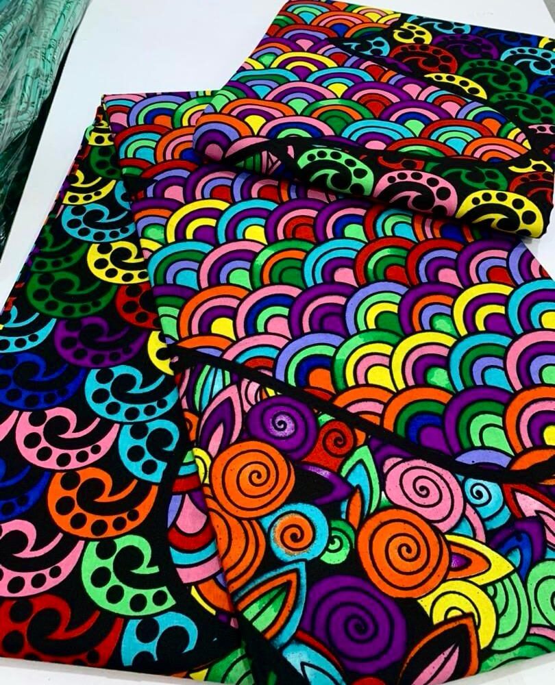 Colourful Patterned Cotton Ankara Wax