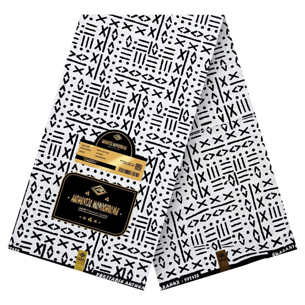 Authentic Monochrome Ankara (8 Wax Designs) 6