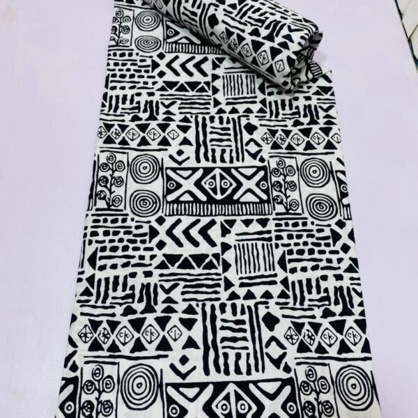 2026 Tribal Ankara Wax Prints Monochrome