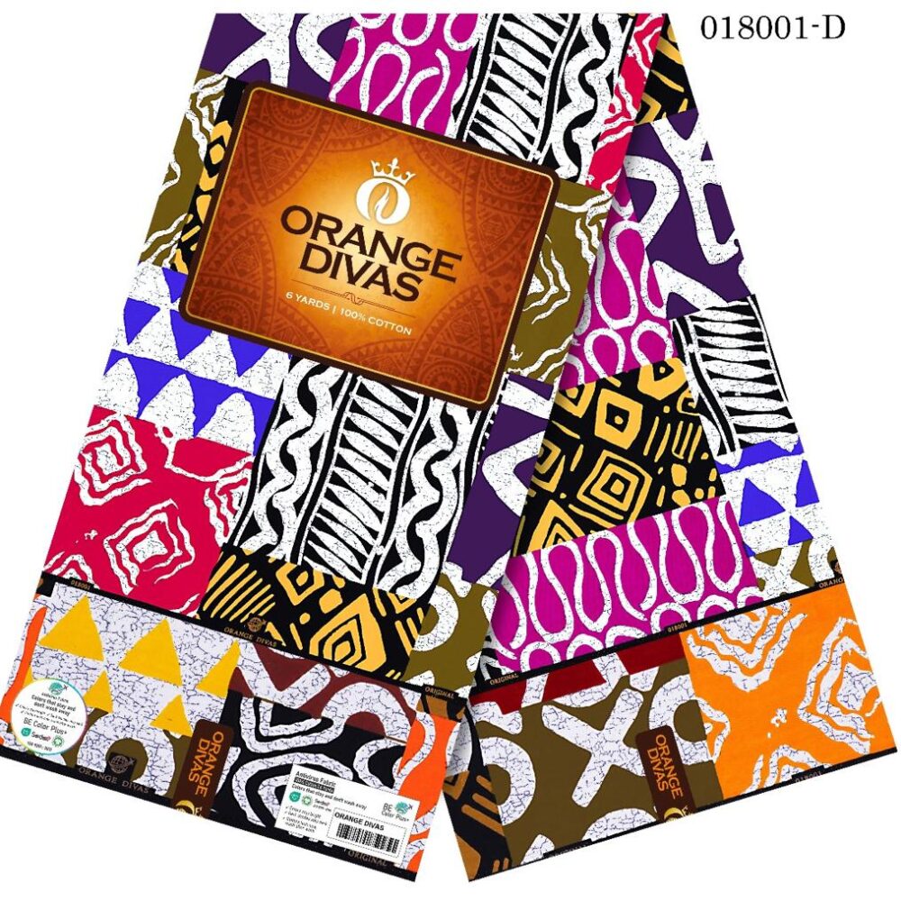 Orange Divas Ankara Wax (7 Super Exotic Prints) 5