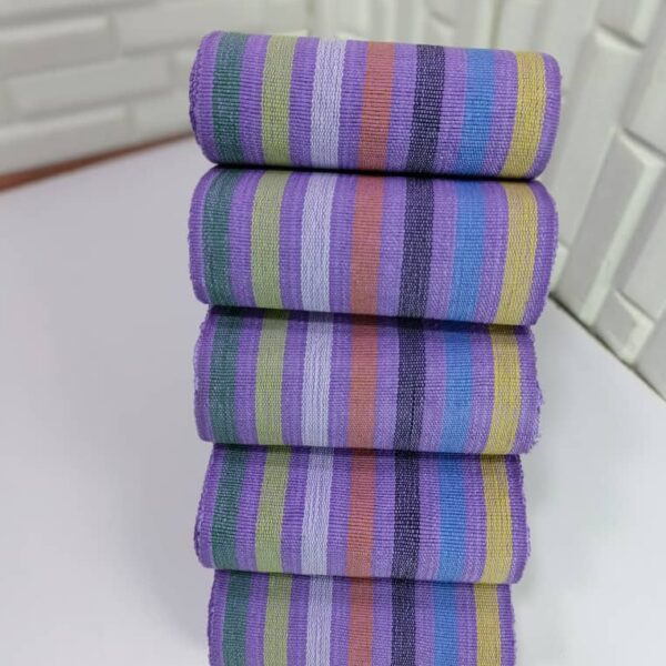 Light Stripe Purple Aso Oke