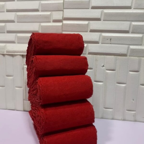 Claret Red Aso oke Plain