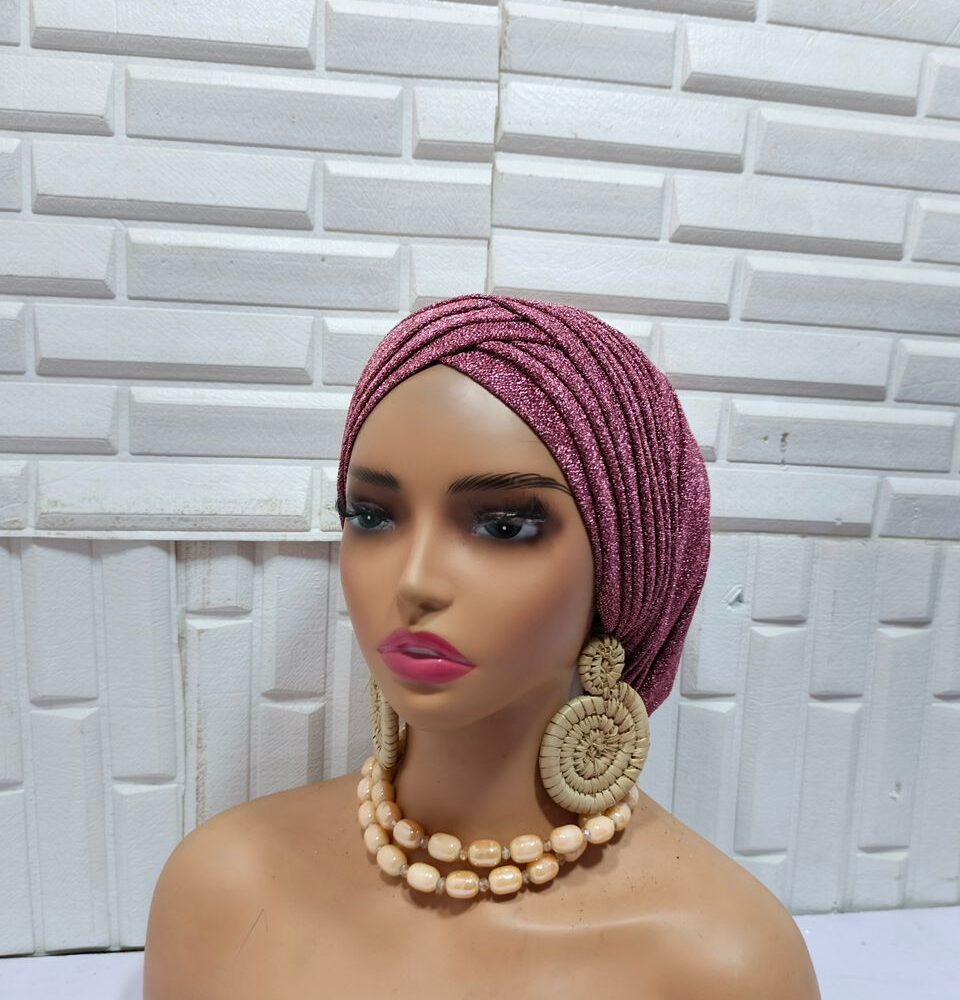 V-Shaped Damask Turban (18 designs) 17