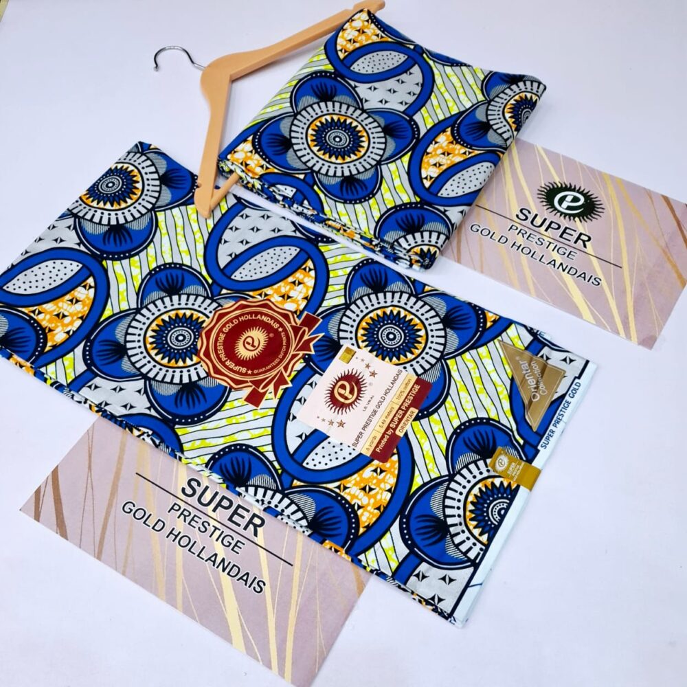 Hollandais Super Prestige Ankara Wax Gold (31 Designs) 7