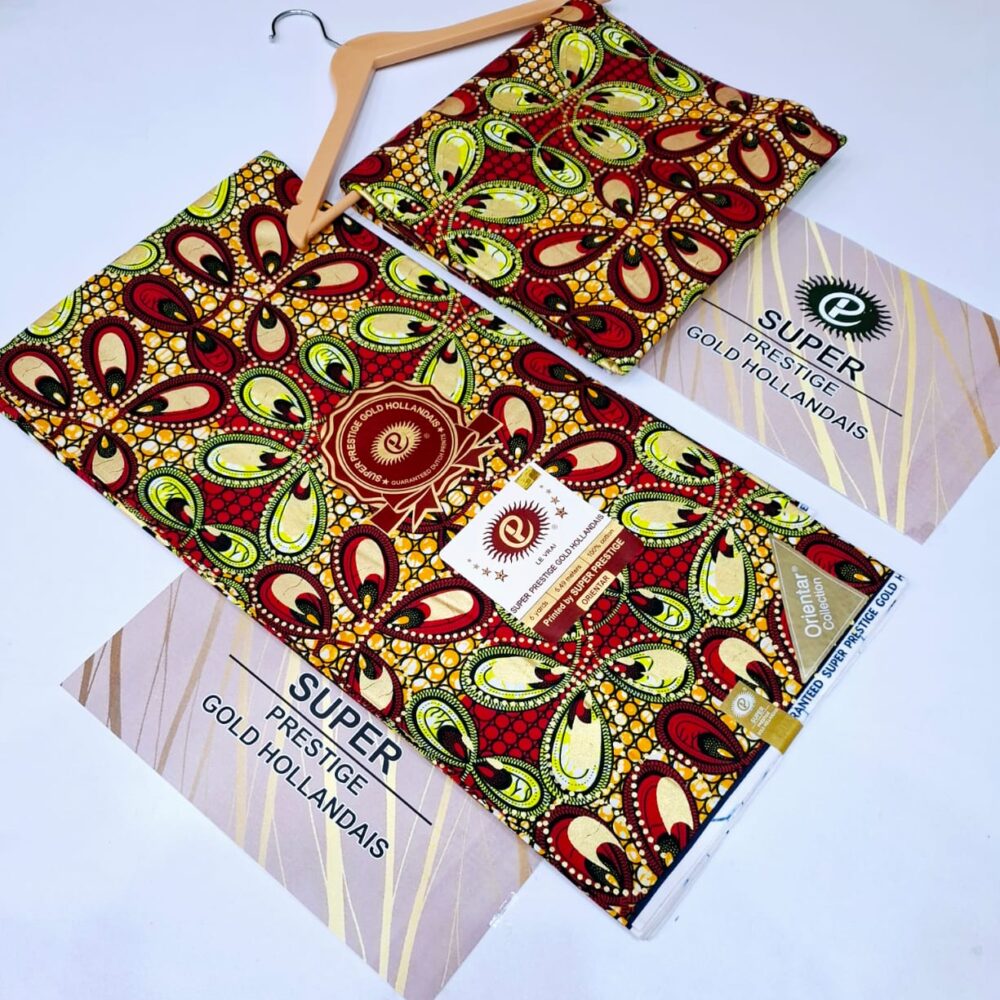 Hollandais Super Prestige Ankara Wax Gold (31 Designs) 9