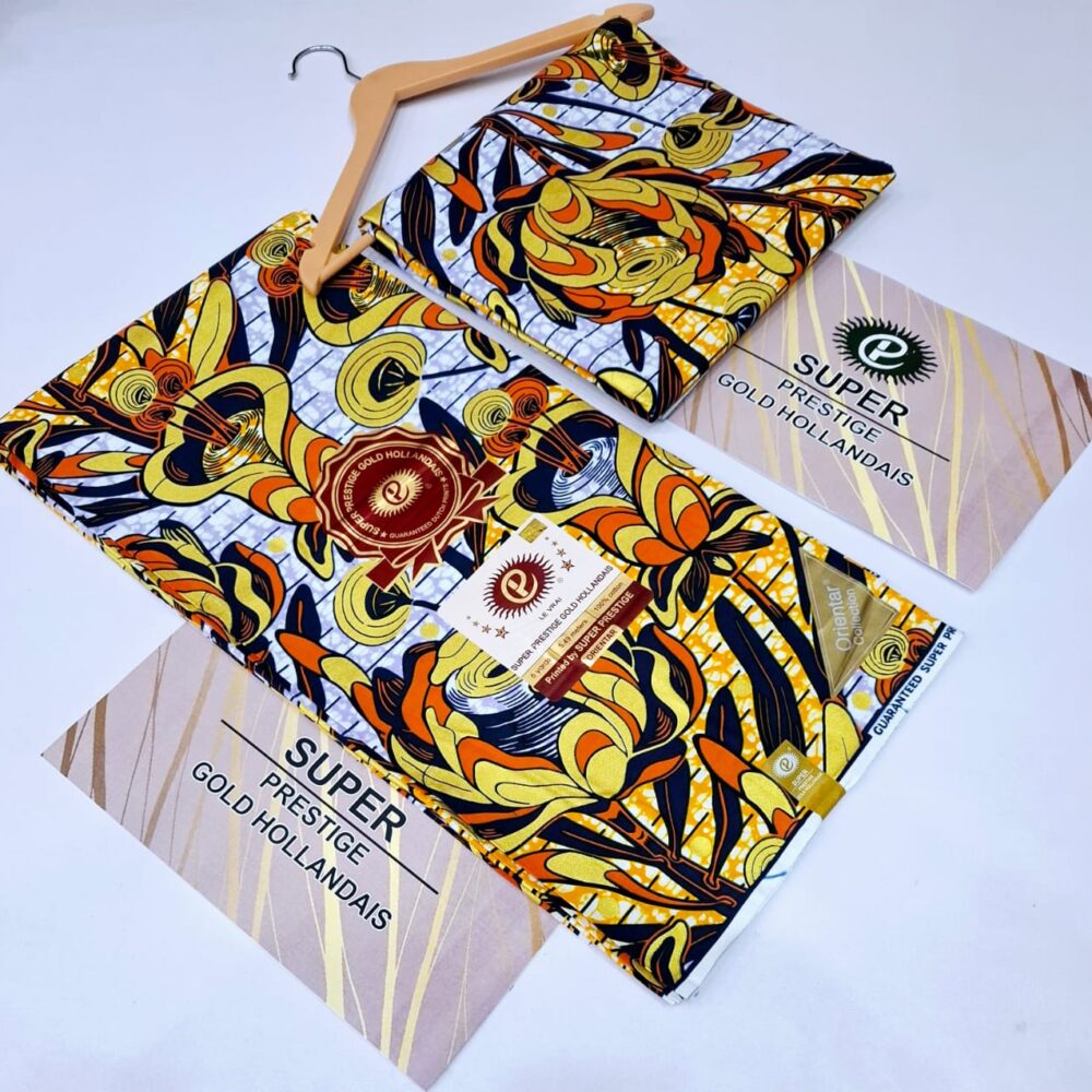 Hollandais Super Prestige Ankara Wax Gold (31 Designs) 10