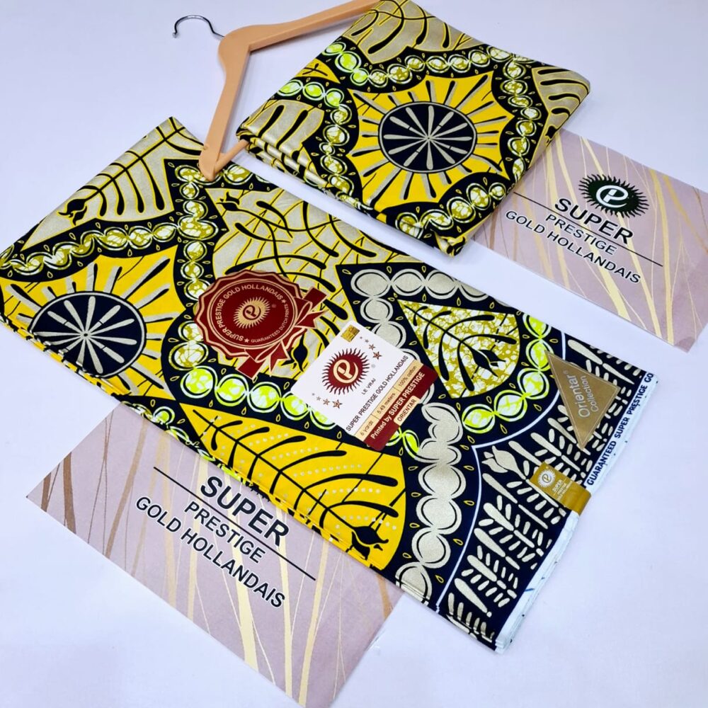 Hollandais Super Prestige Ankara Wax Gold (31 Designs) 19