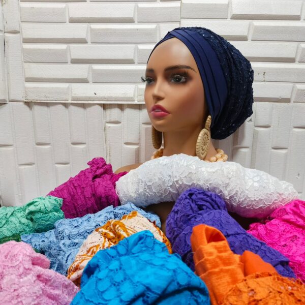 Sulahzee Net Sequin Turban Headwraps Collection (17 colours)