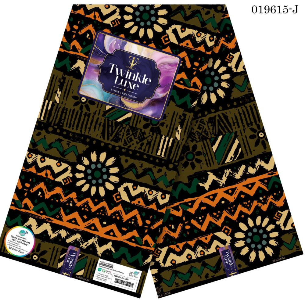 Twinkle Luxe 100% Cotton Ankara Fabrics (33 Prints) 23