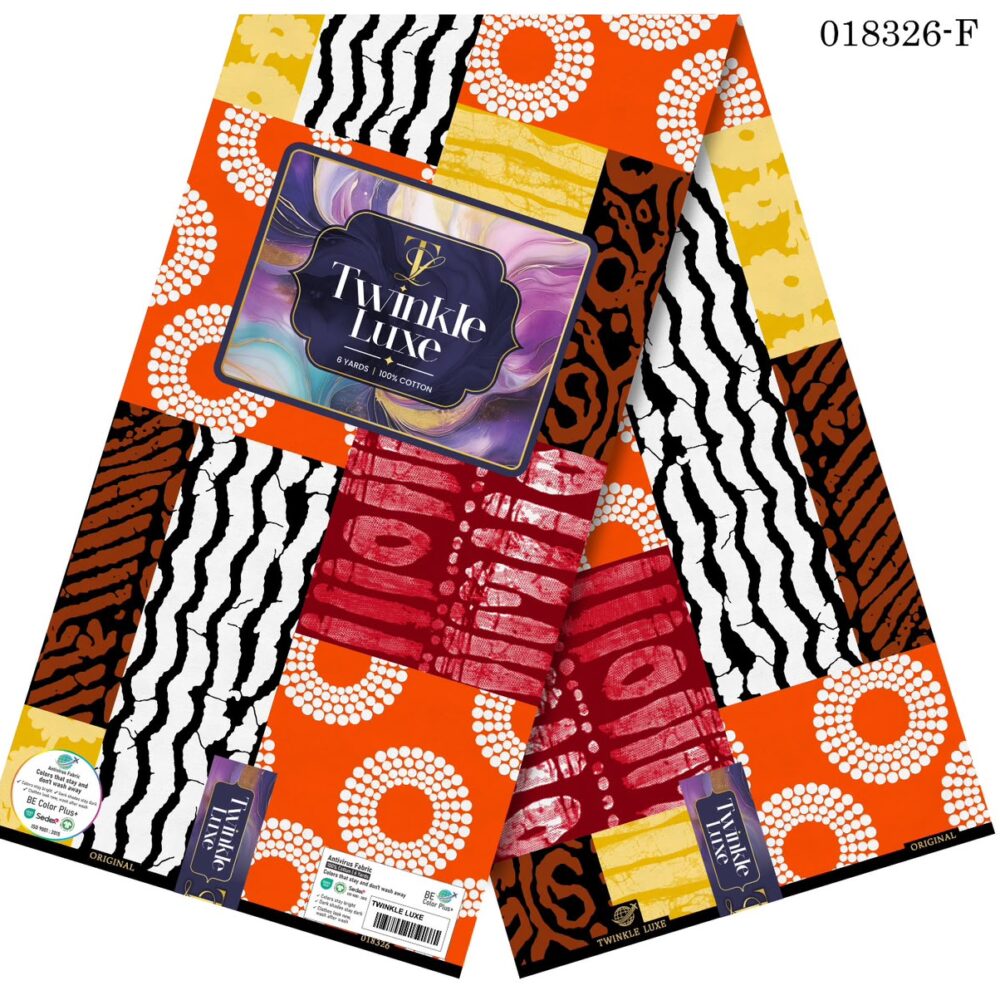 Twinkle Luxe 100% Cotton Ankara Fabrics (33 Prints) 9