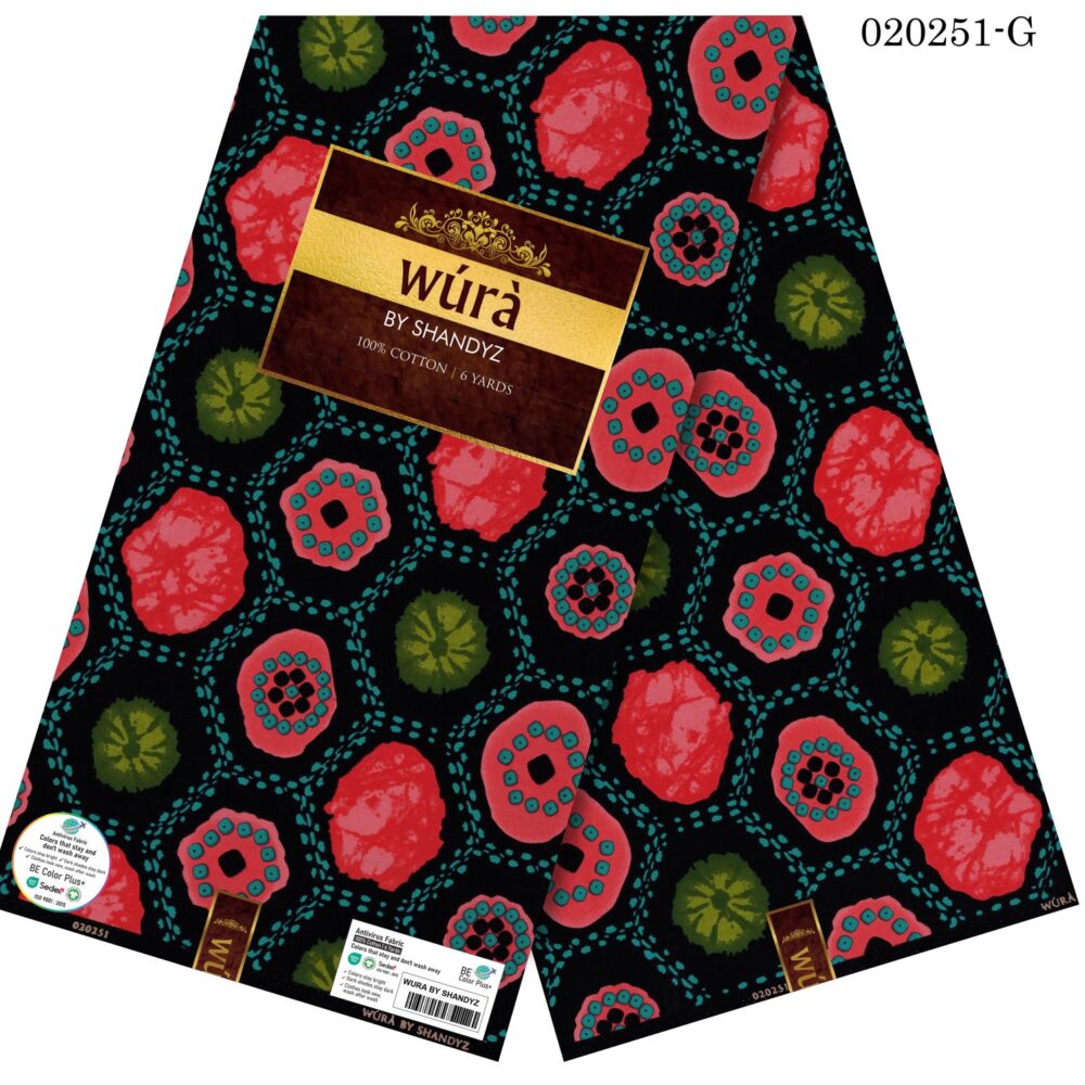 Wura Pure Cotton Ankara Fabrics (24 Prints) 11